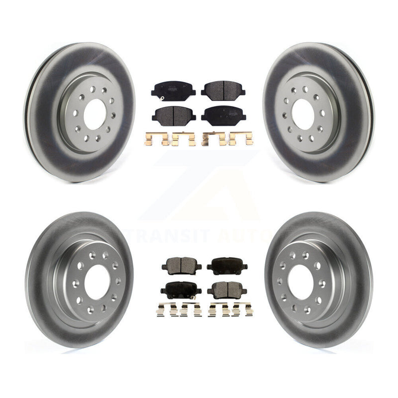 Transit Auto KGF-101954 Disc Brake Kit for 2017-2020 Buick Regal TourX, Chevrolet Equinox and More - Front and Rear