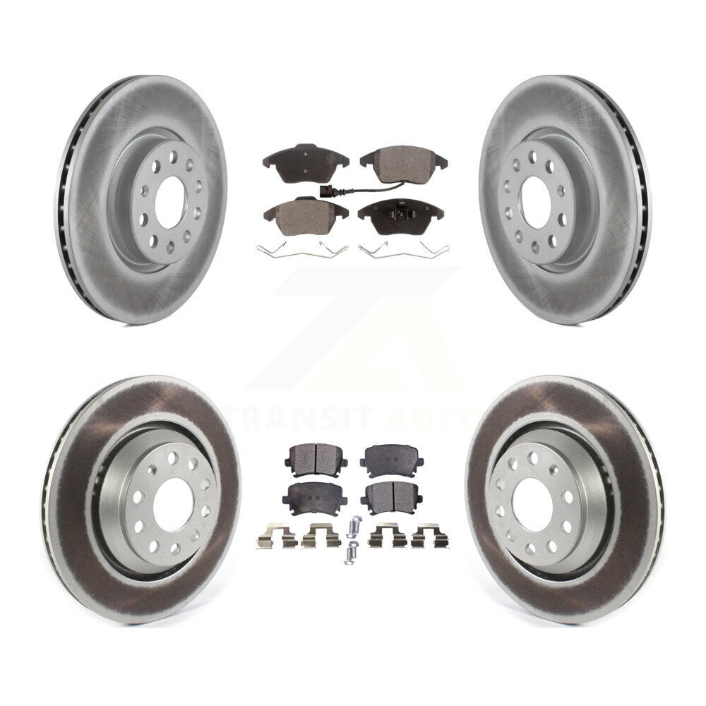 Transit Auto KGF-101977 Disc Brake Kit for 2009-2010 Volkswagen Passat CC - Front and Rear
