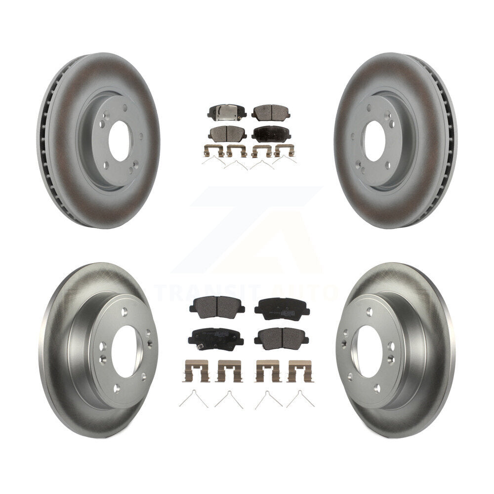 Transit Auto KGF-101978 Disc Brake Kit for 2016-2018 Kia Forte, Kia Forte5, Hyundai Veloster - Front and Rear
