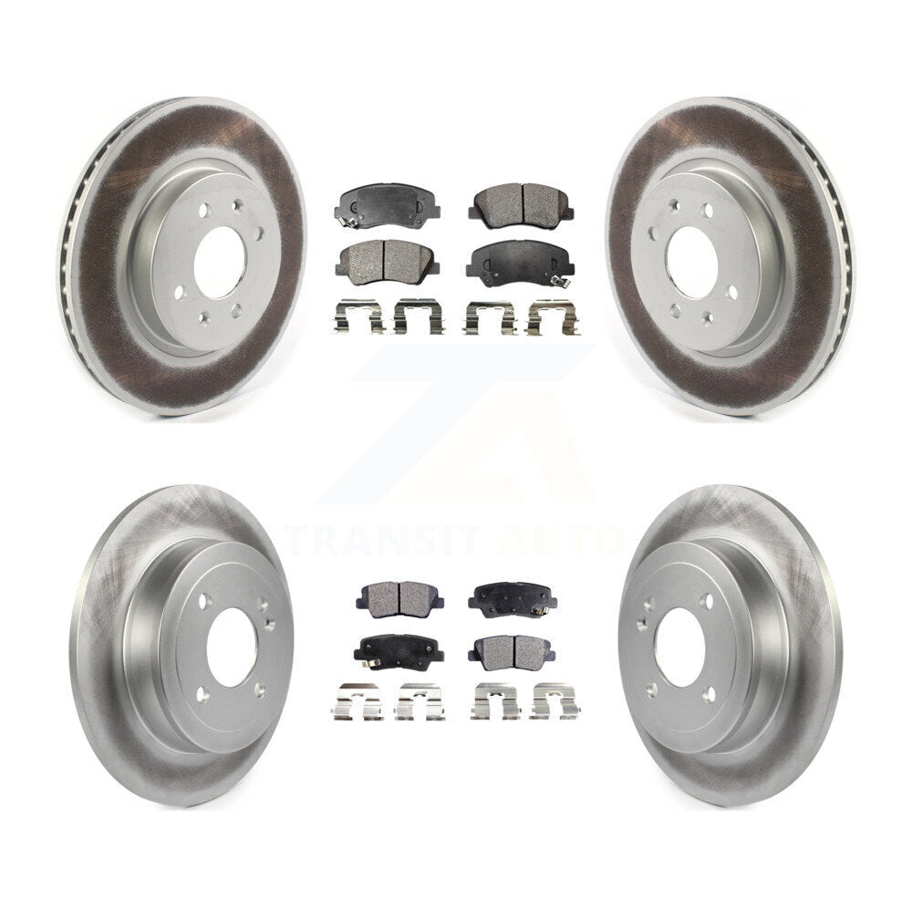 Transit Auto KGF-101993 Disc Brake Kit for 2012-2017 Kia Rio - Front and Rear