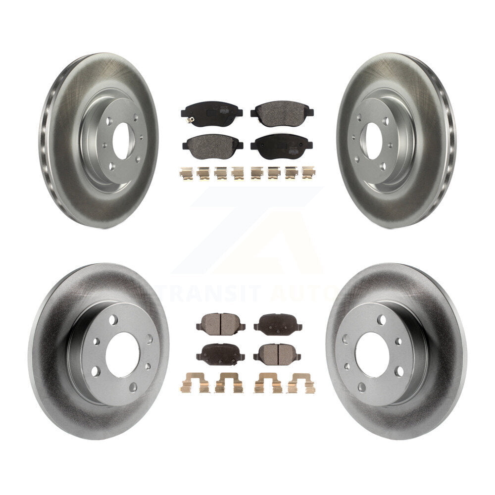 Transit Auto KGF-101999 Disc Brake Kit for 2012-2013 Fiat 500 - Front and Rear