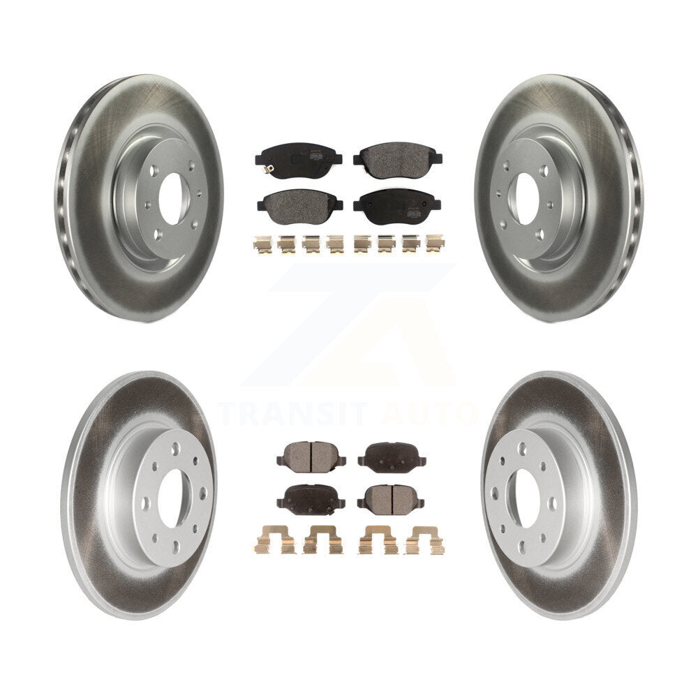 Transit Auto KGF-102000 Disc Brake Kit for 2014-2017 Fiat 500 - Front and Rear