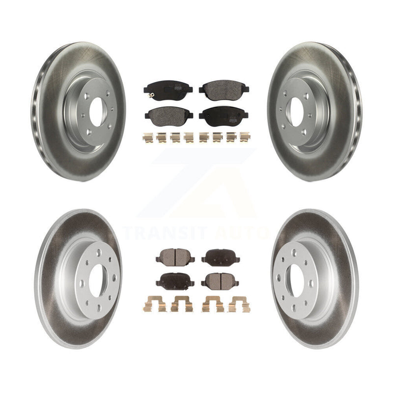 Transit Auto KGF-102000 Disc Brake Kit for 2014-2017 Fiat 500 - Front and Rear