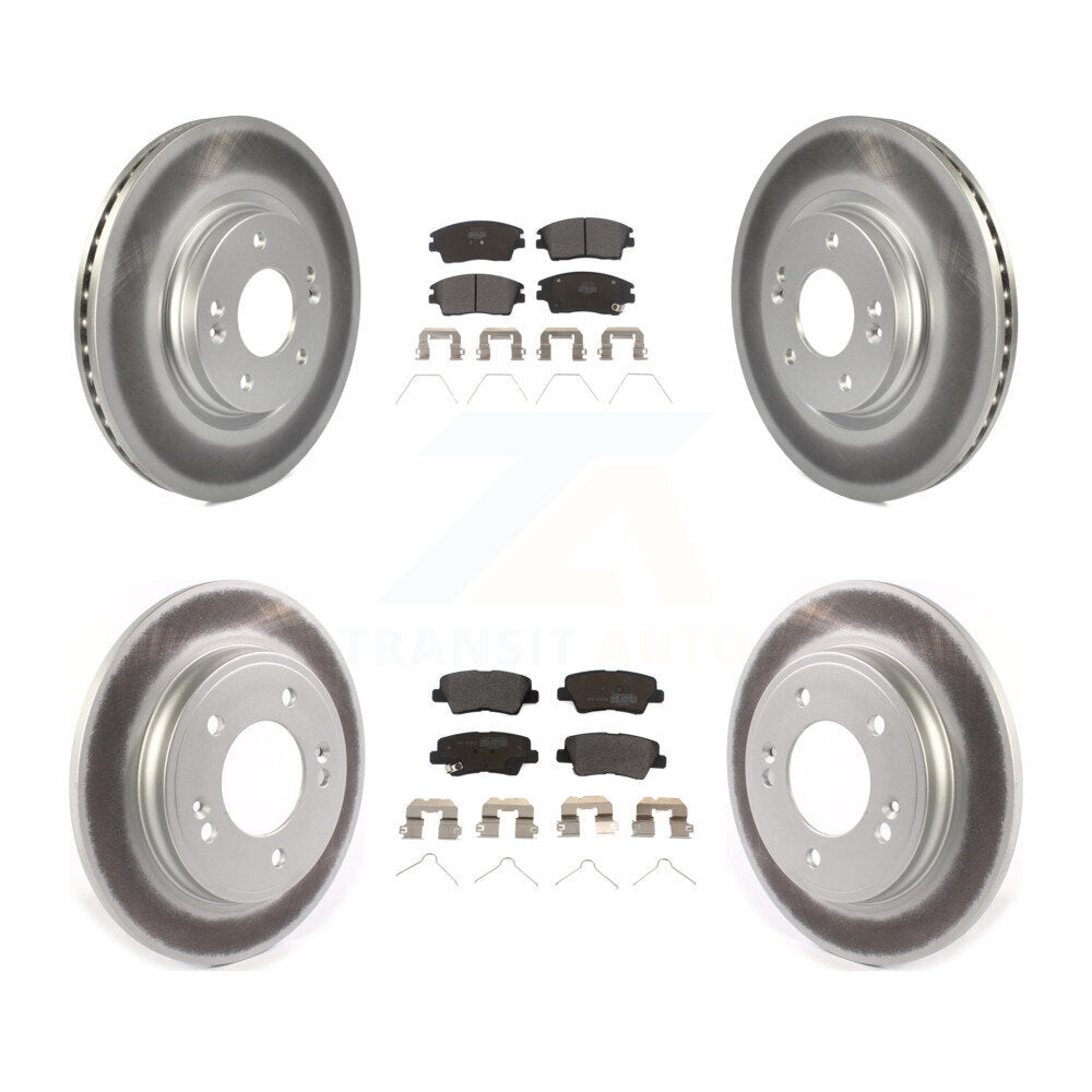 Transit Auto KGF-102008 Disc Brake Kit for 2017-2020 Hyundai Elantra - Front and Rear