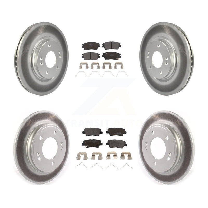 Transit Auto KGF-102008 Disc Brake Kit for 2017-2020 Hyundai Elantra - Front and Rear