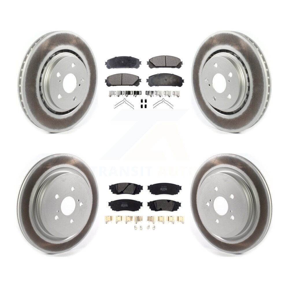 Transit Auto KGF-102014 Disc Brake Kit for 2016-2022 Lexus RX350, Lexus RX350L and More - Front and Rear