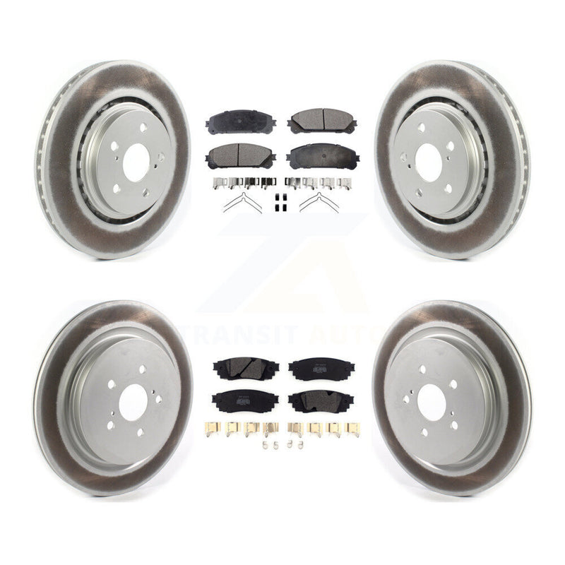 Transit Auto KGF-102014 Disc Brake Kit for 2016-2022 Lexus RX350, Lexus RX350L and More - Front and Rear