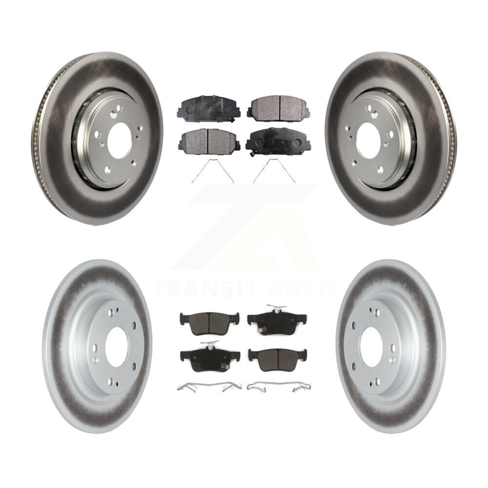Transit Auto KGF-102016 Disc Brake Kit for 2017-2020 Honda Civic - Front and Rear