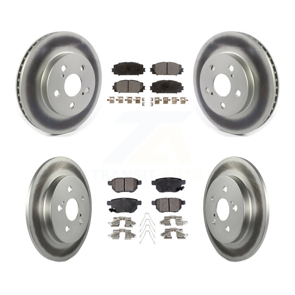 Transit Auto KGF-102018 Disc Brake Kit for 2016-2022 Toyota Corolla, Toyota Prius AWD-e and More - Front and Rear