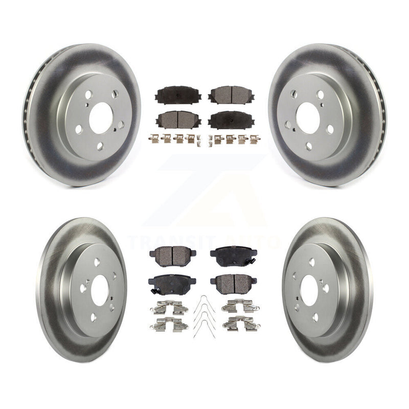 Transit Auto KGF-102018 Disc Brake Kit for 2016-2022 Toyota Corolla, Toyota Prius AWD-e and More - Front and Rear
