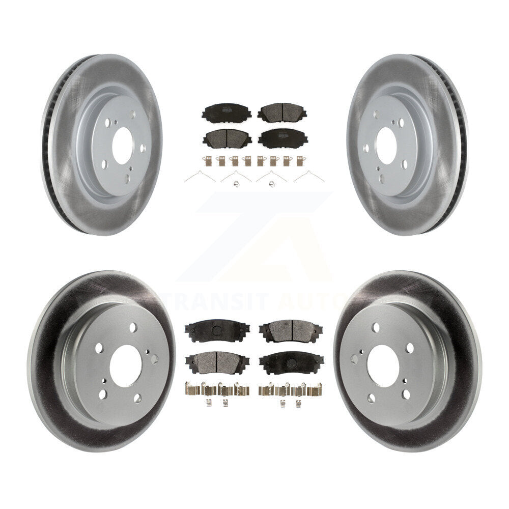Transit Auto KGF-102025 Disc Brake Kit for 2018-2024 Toyota Camry, Lexus ES300h and More - Front and Rear