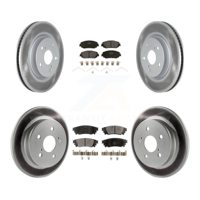 Transit Auto KGF-102025 Disc Brake Kit for 2018-2024 Toyota Camry, Lexus ES300h and More - Front and Rear