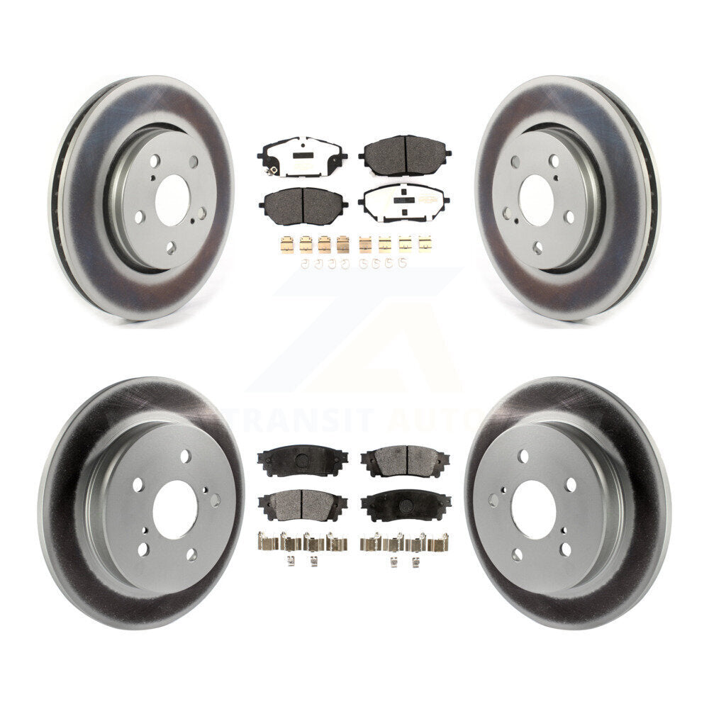 Transit Auto KGF-102033 Disc Brake Kit for 2018 Toyota C-HR - Front and Rear