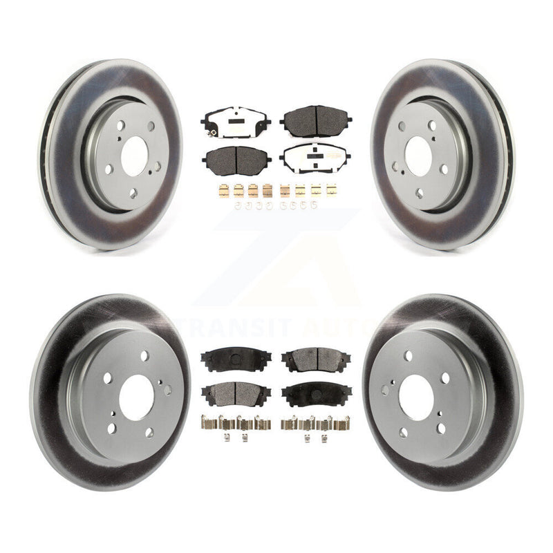 Transit Auto KGF-102033 Disc Brake Kit for 2018 Toyota C-HR - Front and Rear