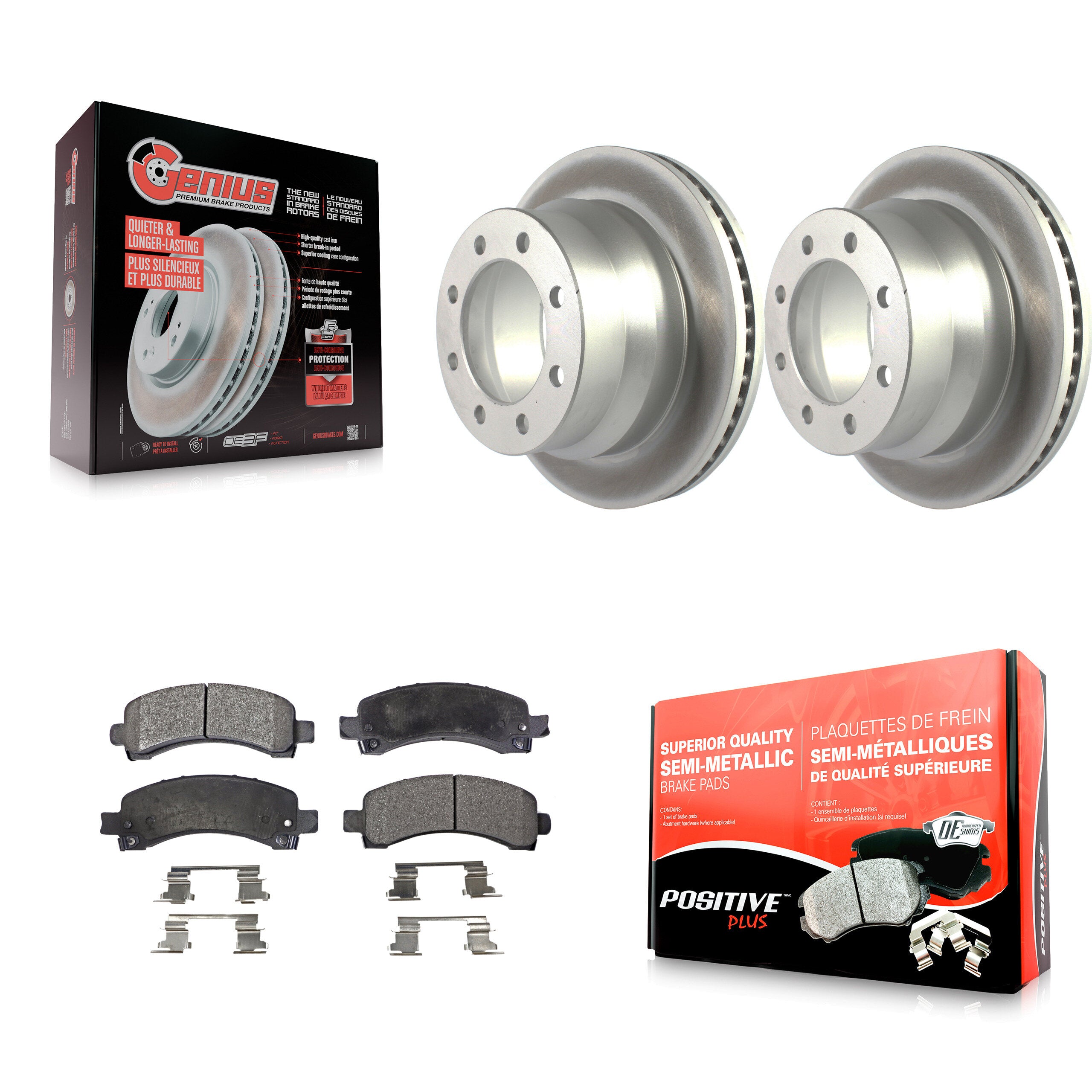 Transit Auto KGF-102037 Disc Brake Kit for 2016 Chevrolet Express 4500 - Rear