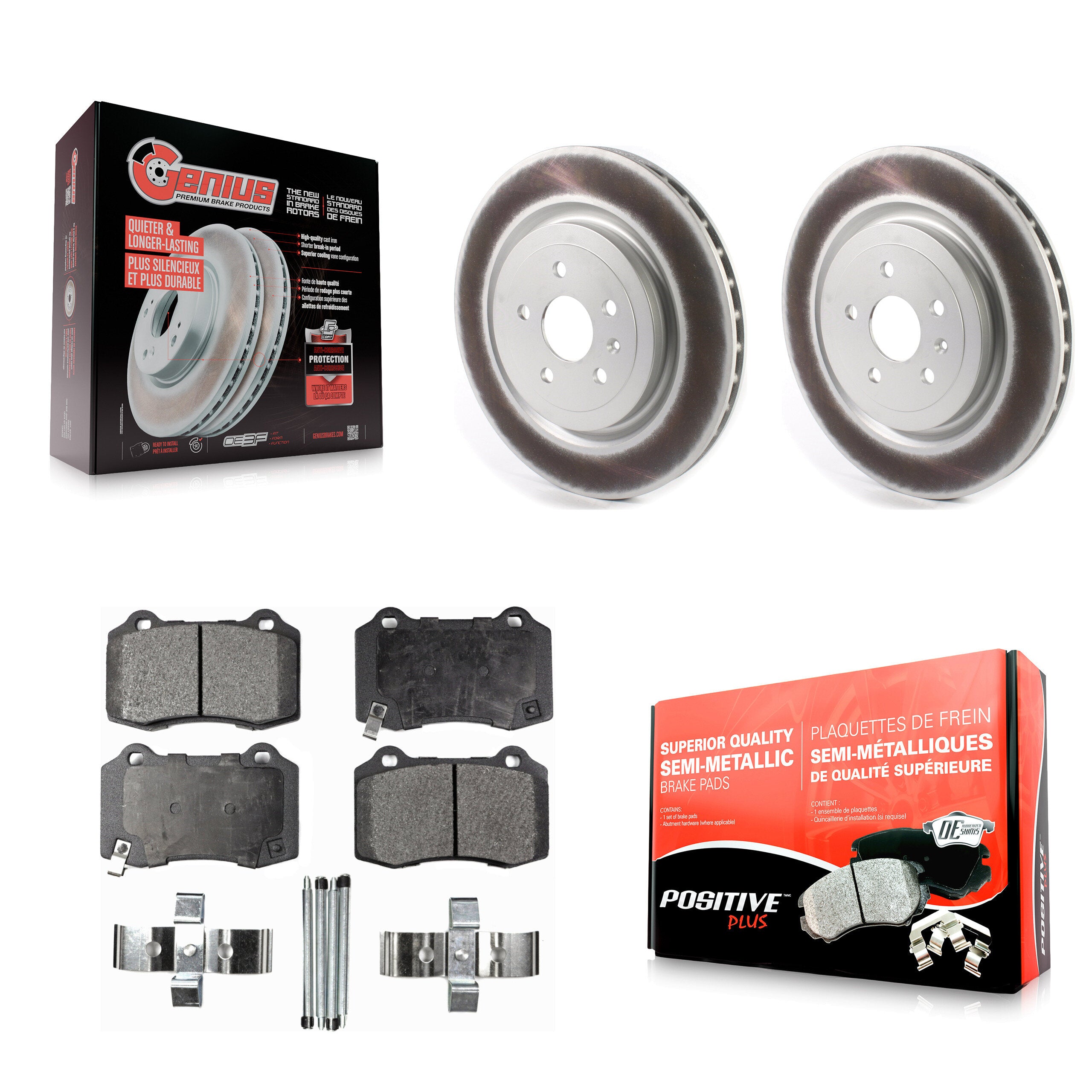 Transit Auto KGF-102038 Disc Brake Kit for 2009-2024 Chevrolet Camaro, Cadillac CTS - Rear