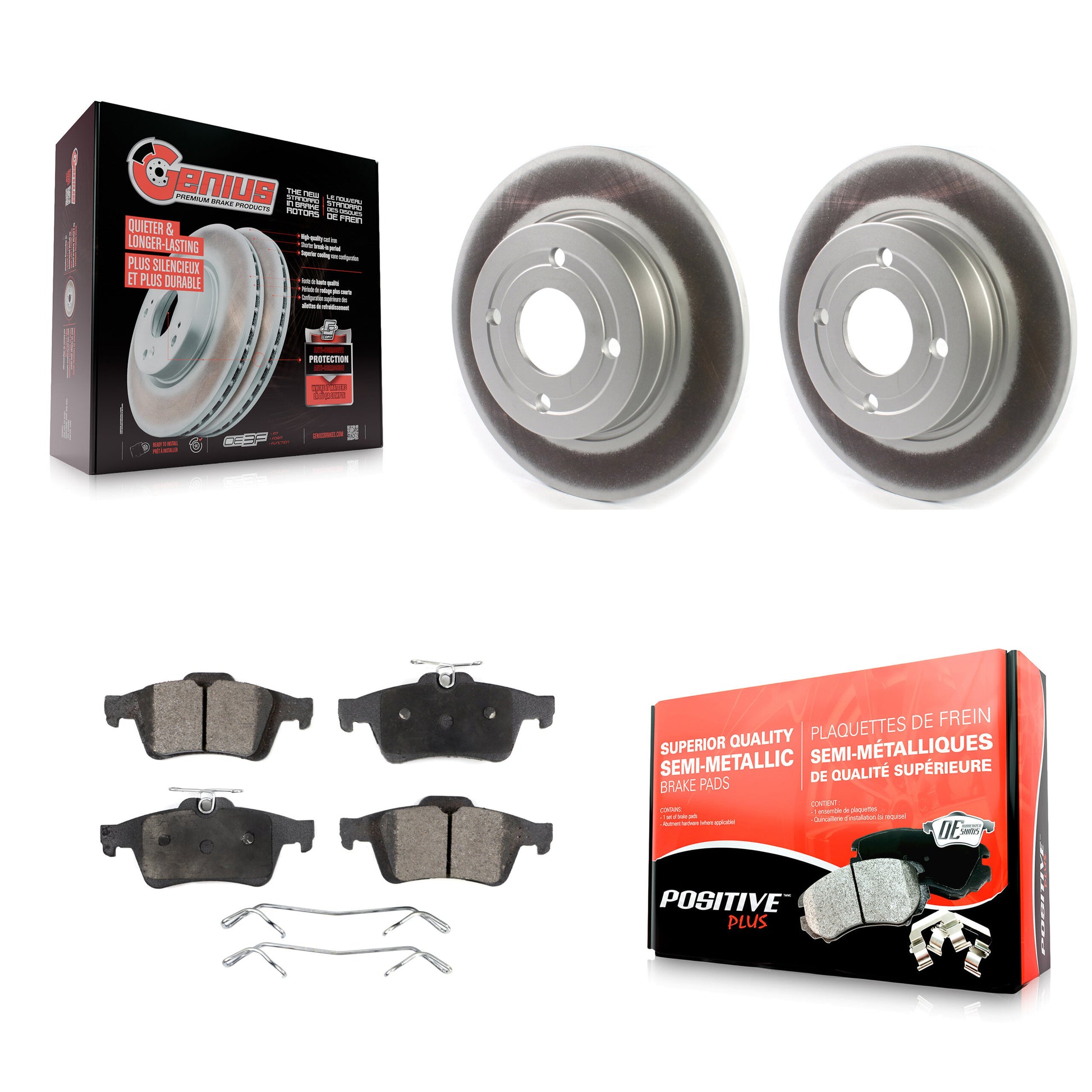 Transit Auto KGF-102052 Disc Brake Kit for 2018-2021 Ford EcoSport - Rear