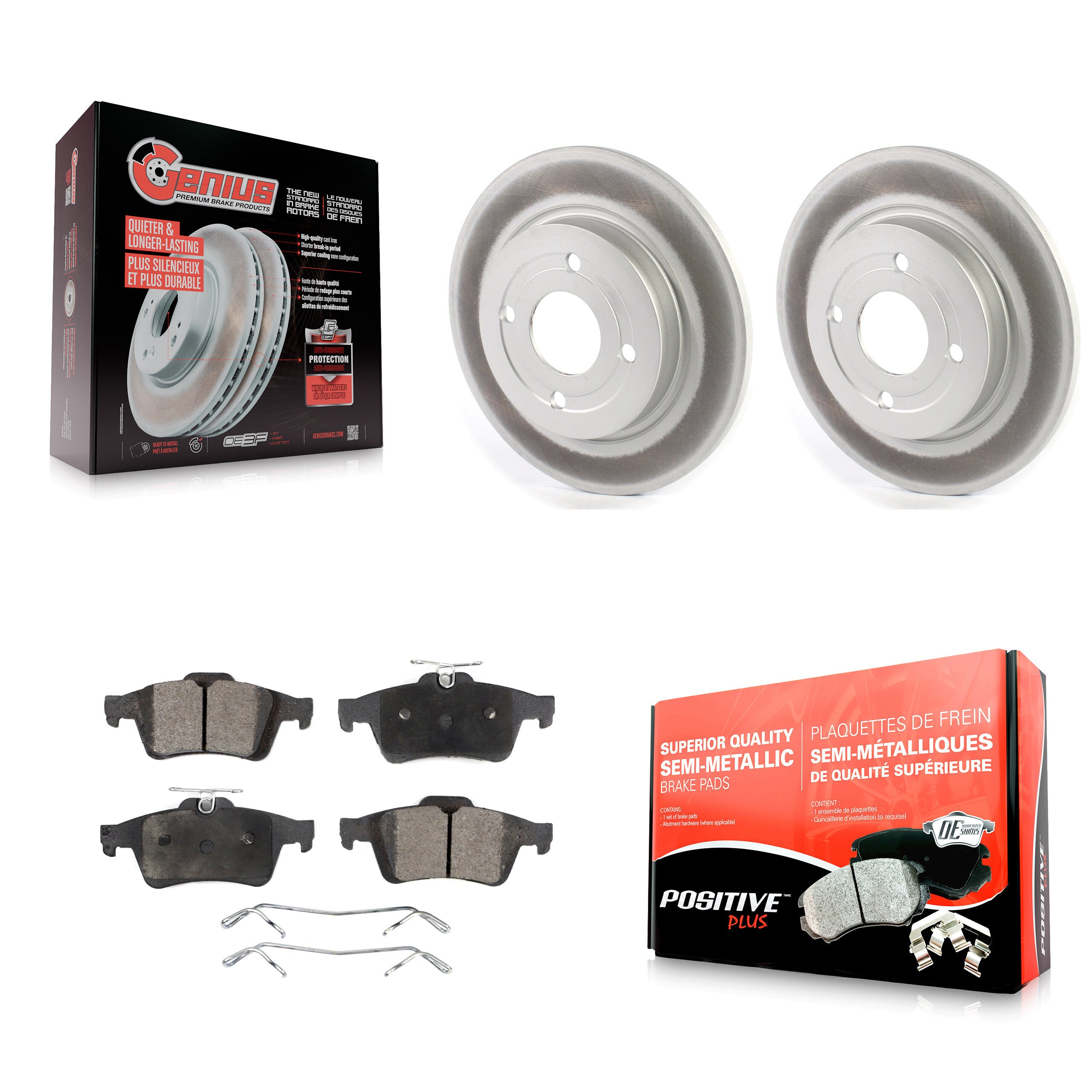 Transit Auto KGF-102053 Disc Brake Kit for 2018-2022 Ford EcoSport - Rear
