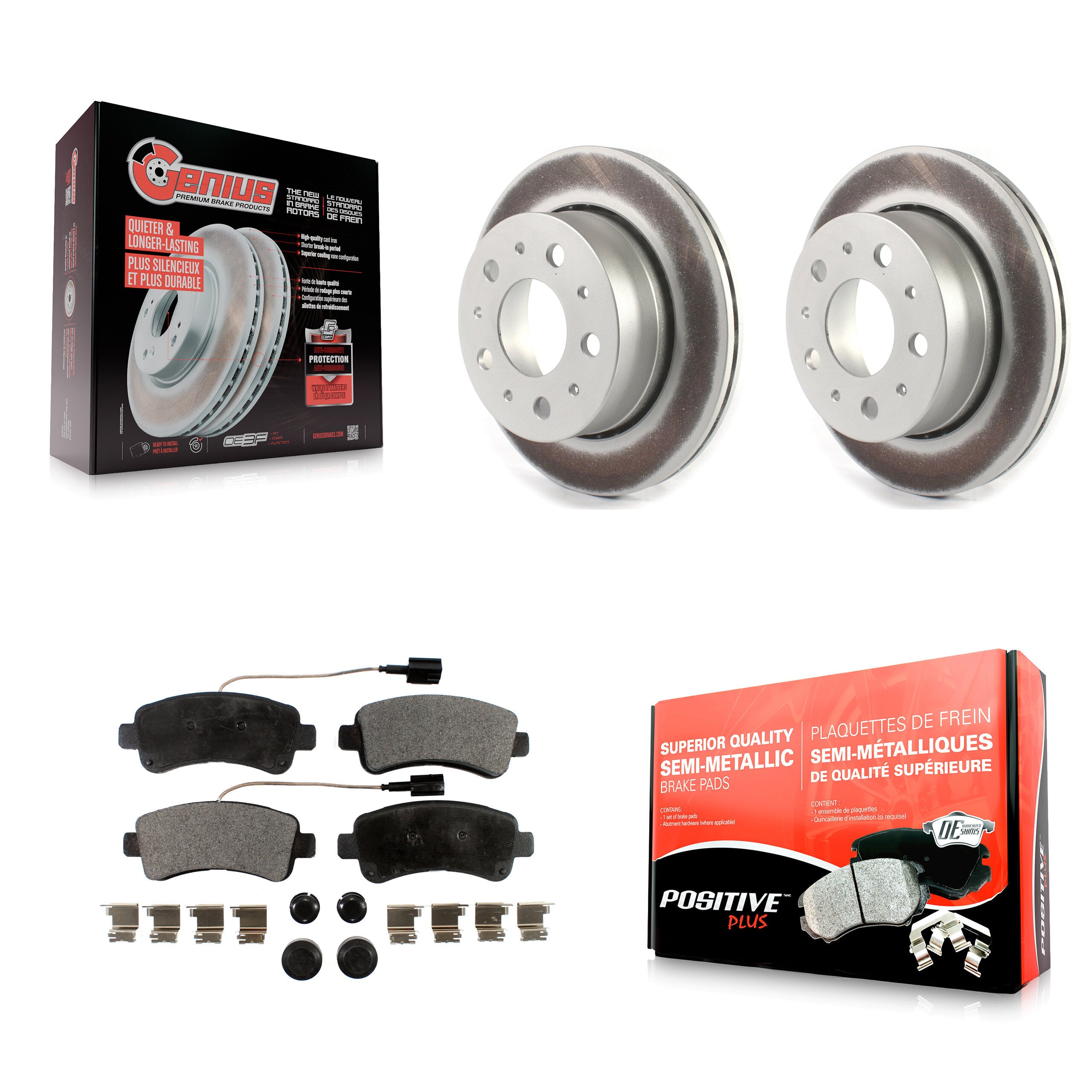 Transit Auto KGF-102057 Disc Brake Kit for 2014-2021 Ram ProMaster 1500, Ram ProMaster 2500, Ram ProMaster 3500 - Rear