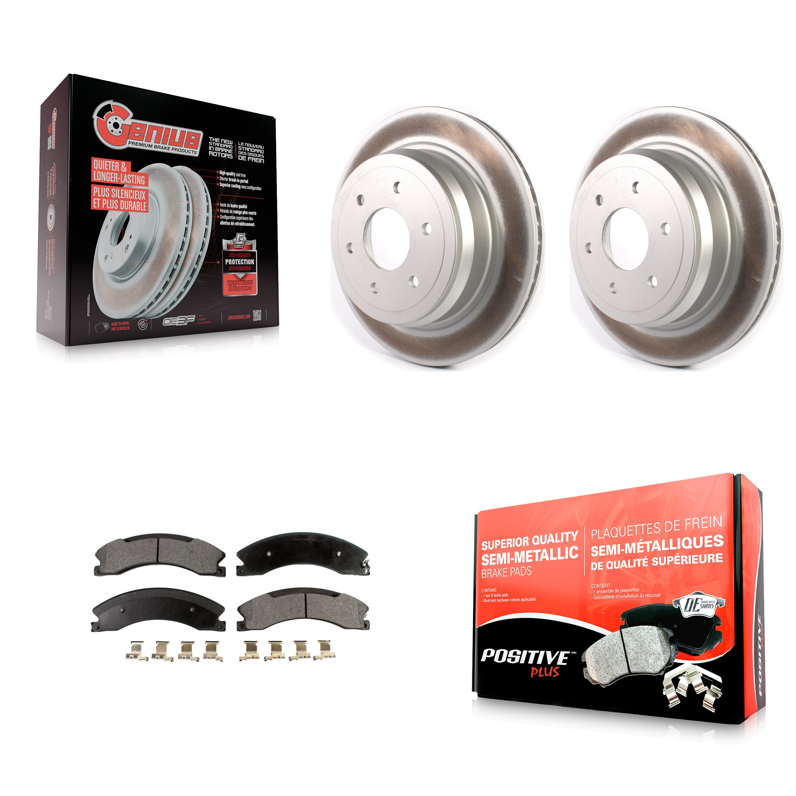 Transit Auto KGF-102067 Disc Brake Kit for 2016-2024 Nissan TITAN XD - Rear