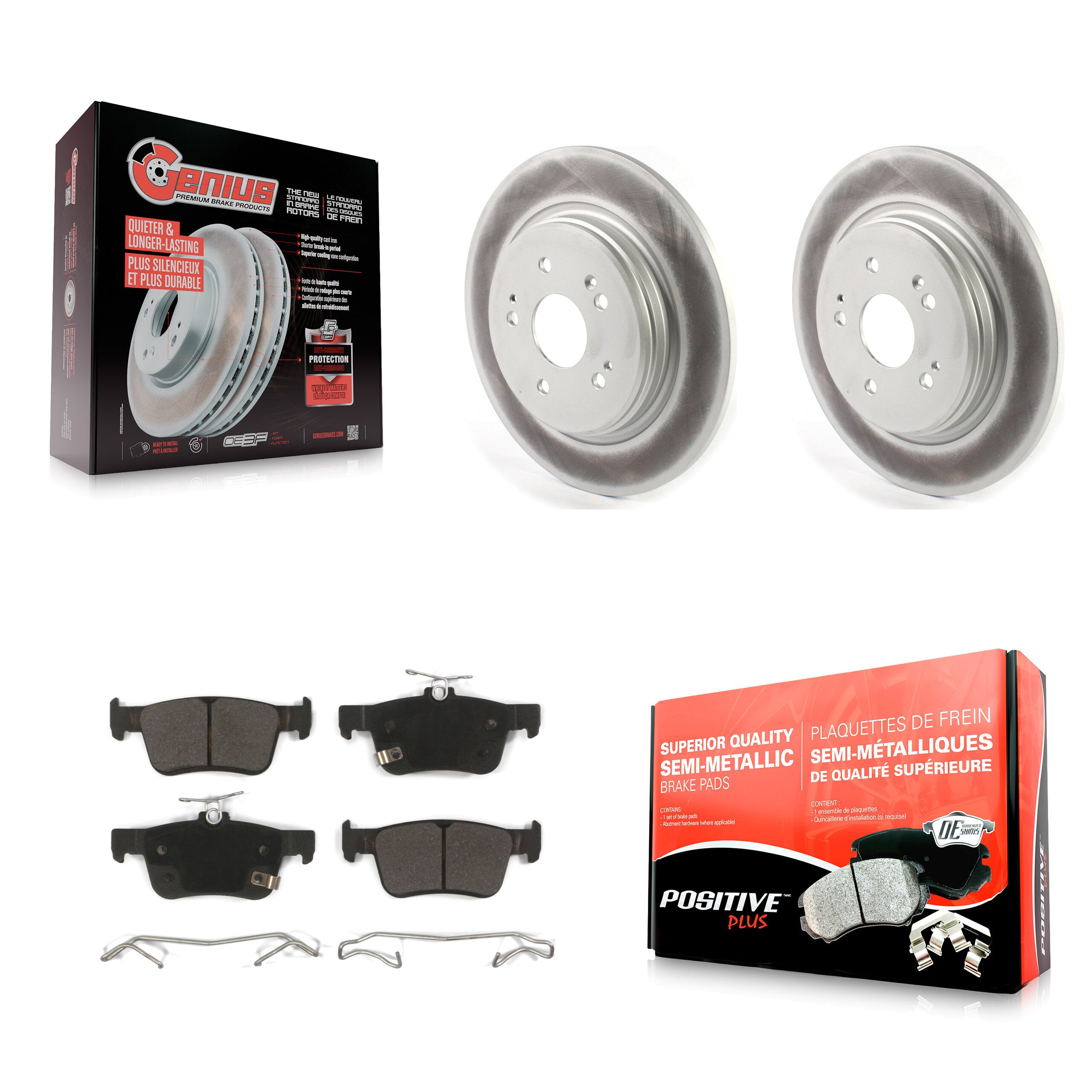 Transit Auto KGF-102080 Disc Brake Kit for 2019-2021 Acura RDX - Rear