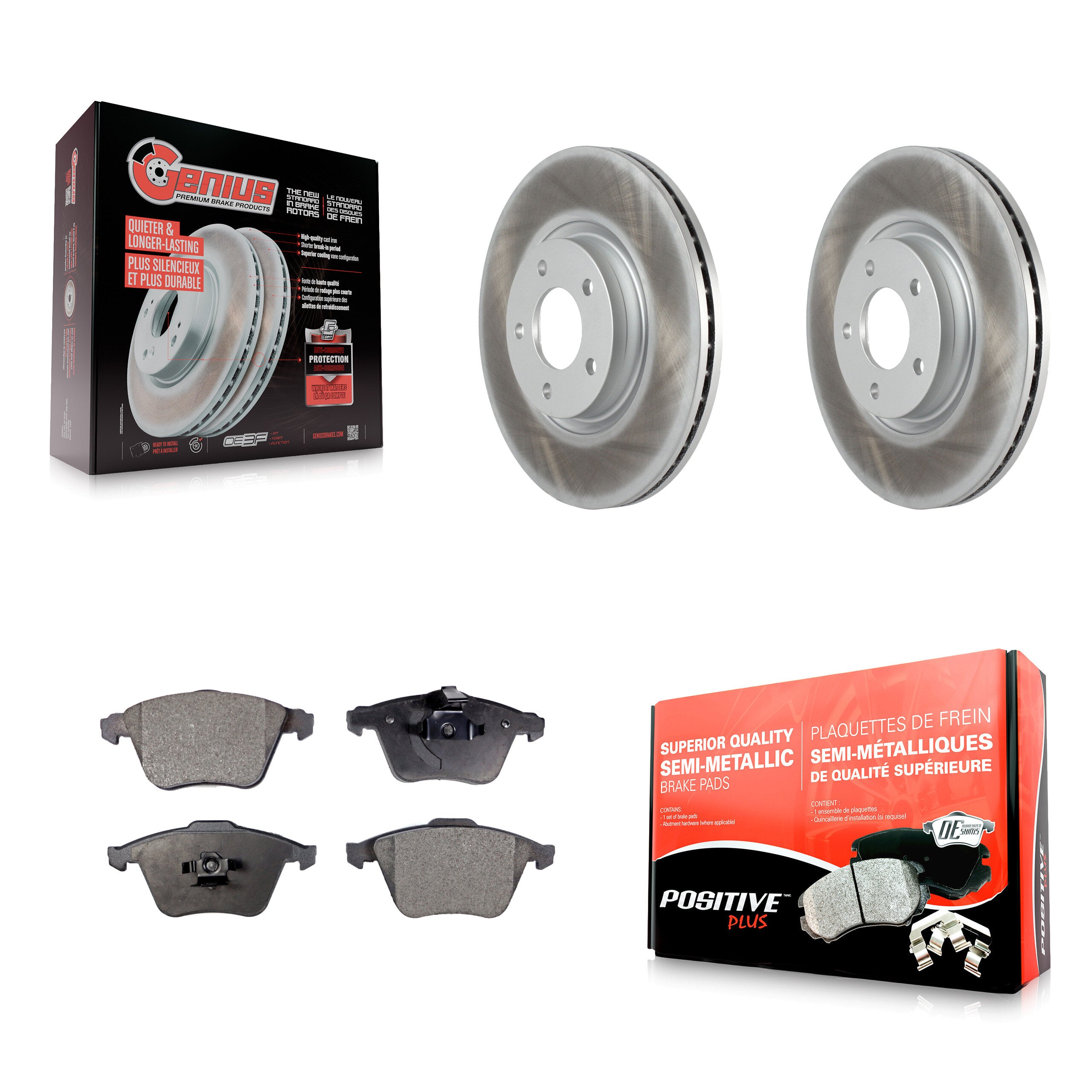 Transit Auto KGF-102092 Disc Brake Kit for 2007-2013 Mazda 3 - Front