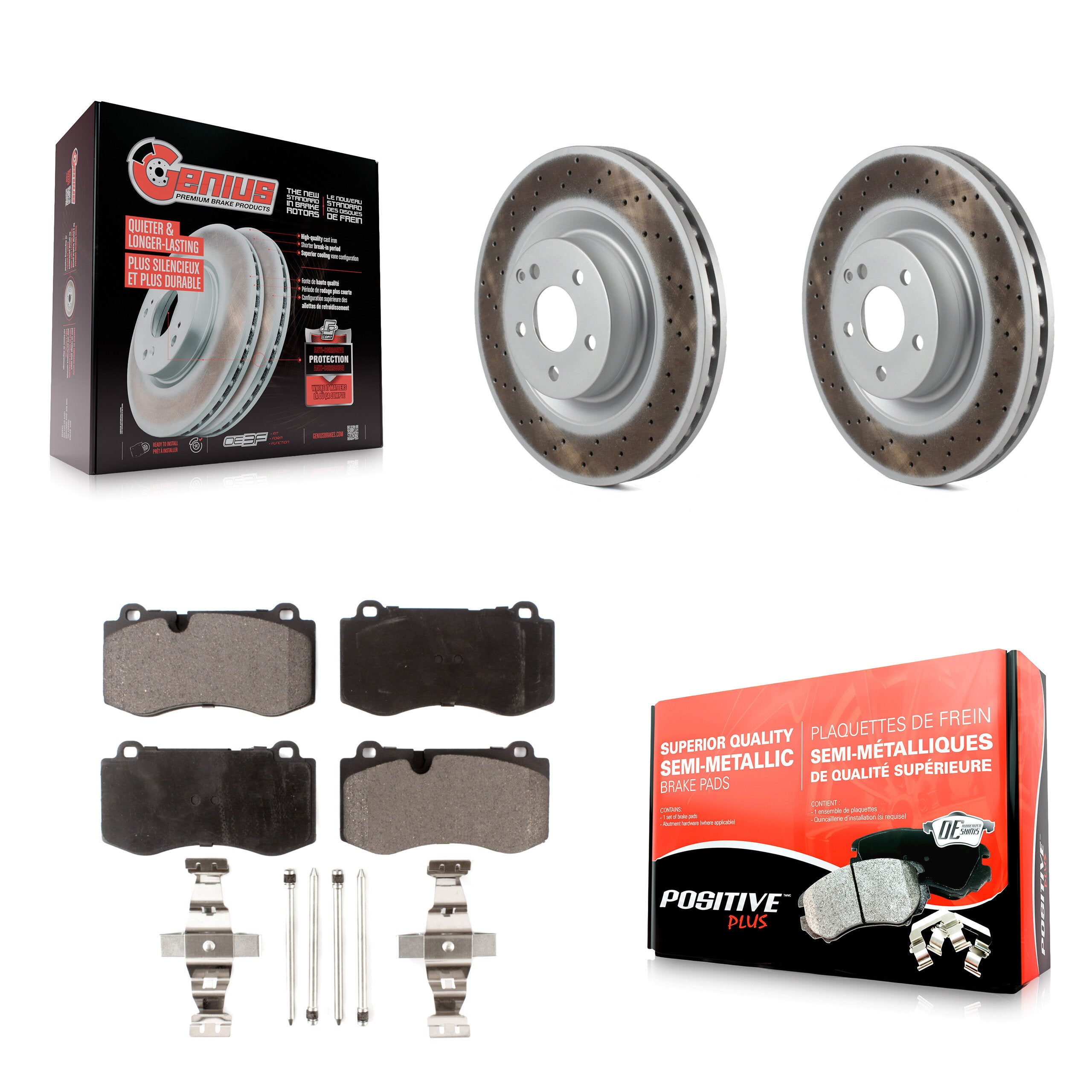 Transit Auto KGF-102094 Disc Brake Kit for 2007-2014 Mercedes-Benz S350, Mercedes-Benz SL550 and More - Front