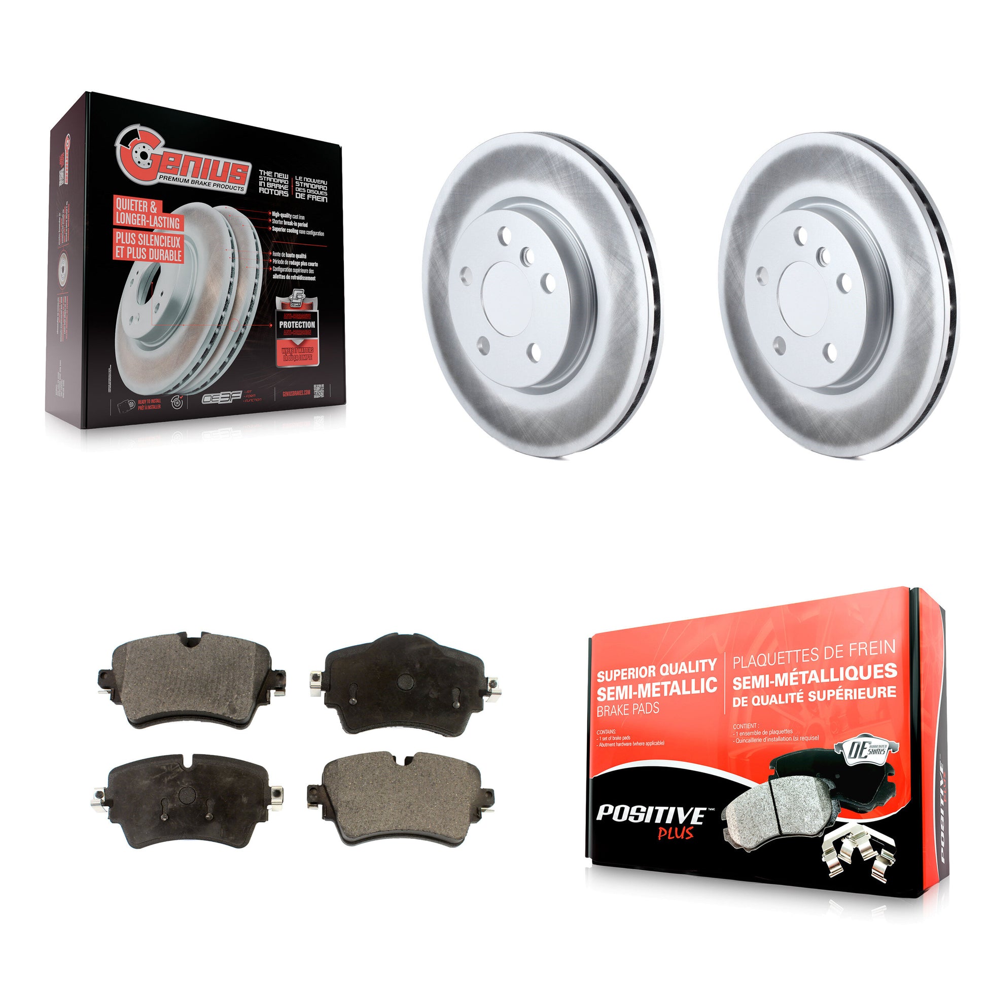 Transit Auto KGF-102100 Disc Brake Kit for 2015-2021 Mini Cooper, Mini Cooper Clubman - Front
