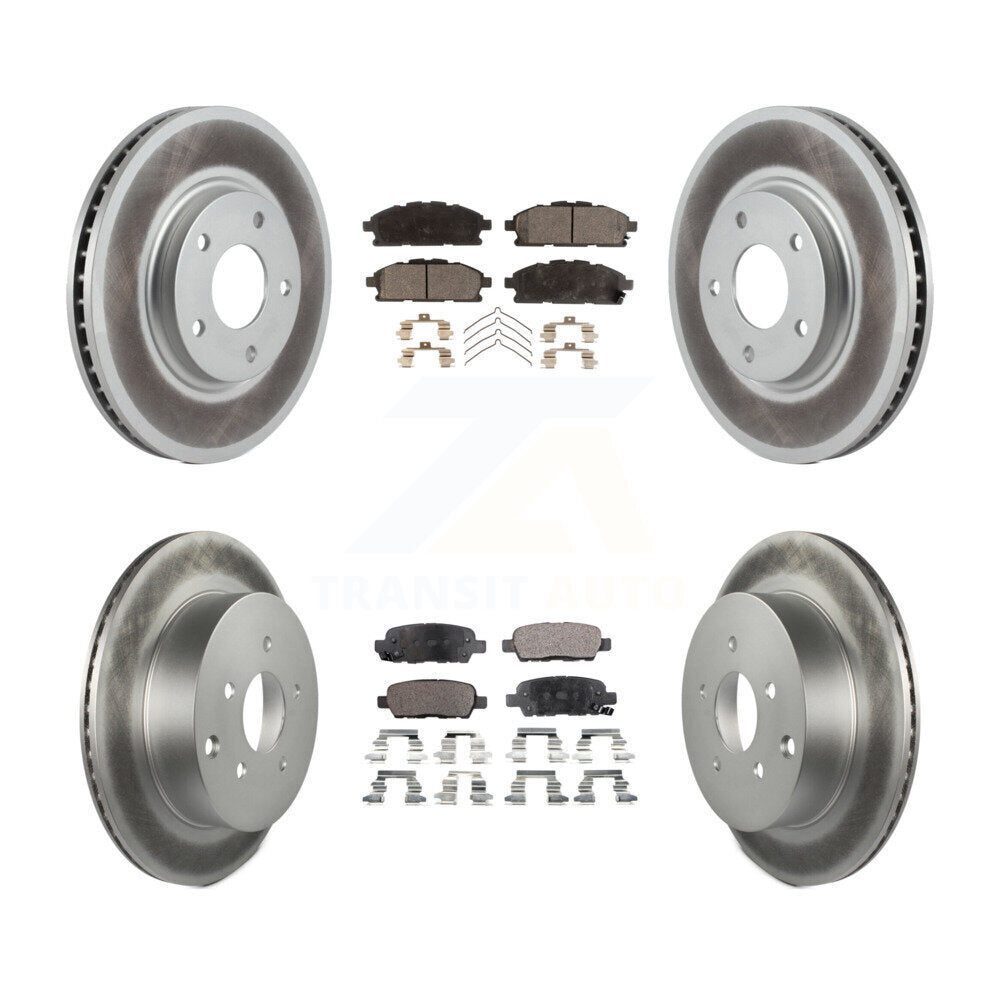 Transit Auto KGF-102103 Disc Brake Kit for 2011-2017 Nissan Quest - Front and Rear