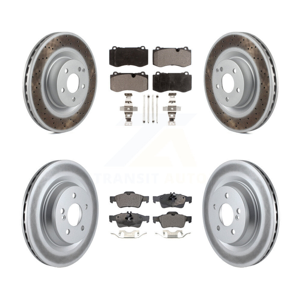 Transit Auto KGF-102108 Disc Brake Kit for 2007-2014 Mercedes-Benz S350, Mercedes-Benz S550 and More - Front and Rear