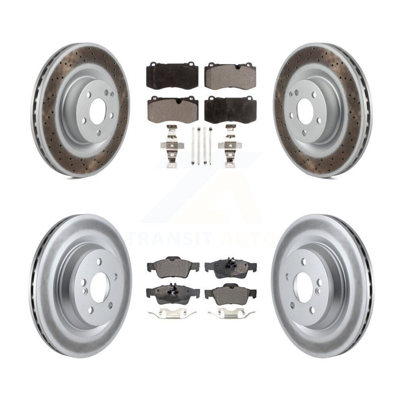 Transit Auto KGF-102108 Disc Brake Kit for 2007-2014 Mercedes-Benz S350, Mercedes-Benz S550 and More - Front and Rear