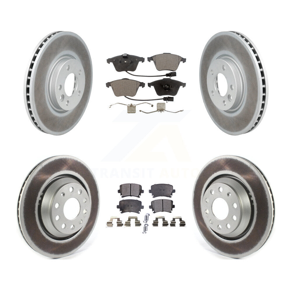 Transit Auto KGF-102111 Disc Brake Kit for 2009-2012 Volkswagen CC - Front and Rear