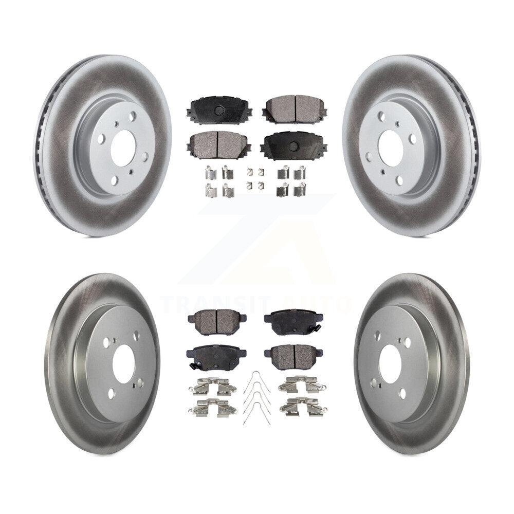 Transit Auto KGF-102112 Disc Brake Kit for 2012-2018 Toyota Yaris - Front and Rear