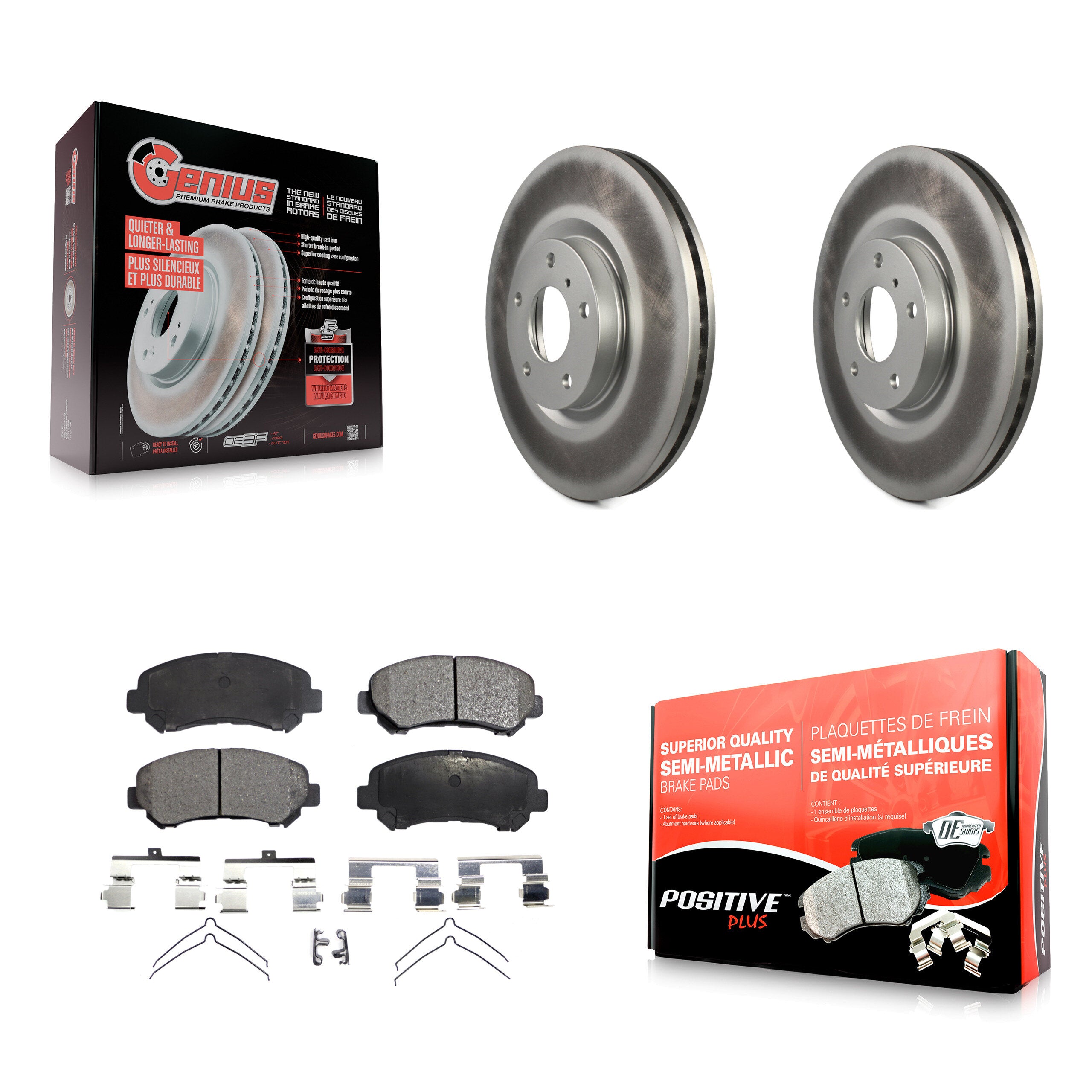 Transit Auto KGF-102118 Disc Brake Kit for 2009-2022 Nissan Maxima - Front