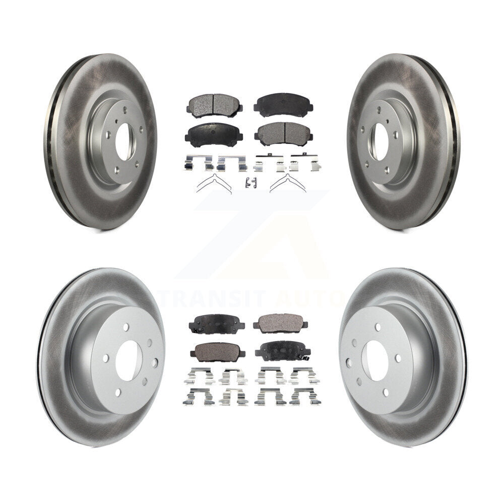 Transit Auto KGF-102125 Disc Brake Kit for 2009-2022 Nissan Maxima - Front and Rear