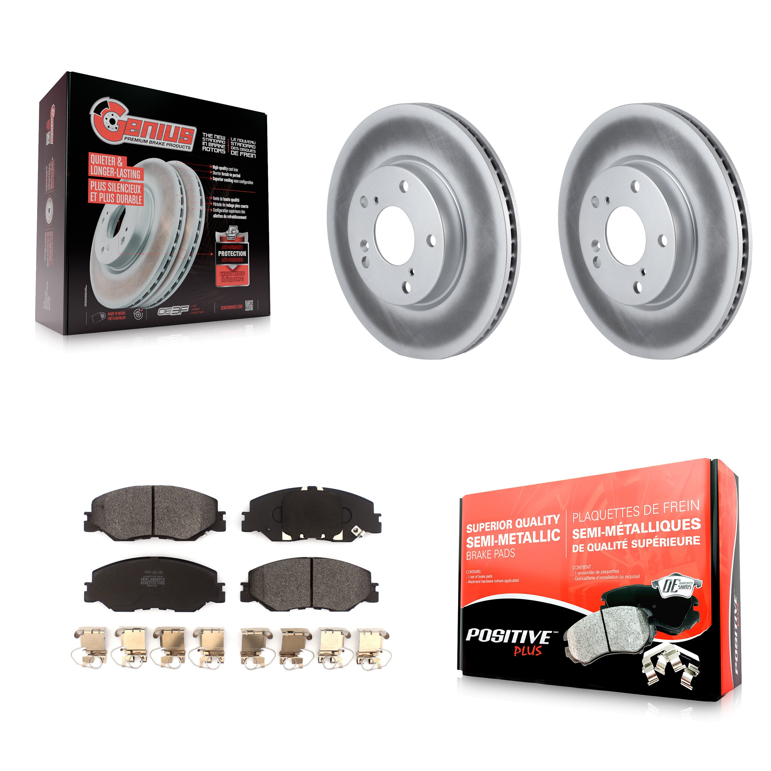 Transit Auto KGF-102182 Disc Brake Kit for 2019-2024 Honda Civic, Honda Insight - Front