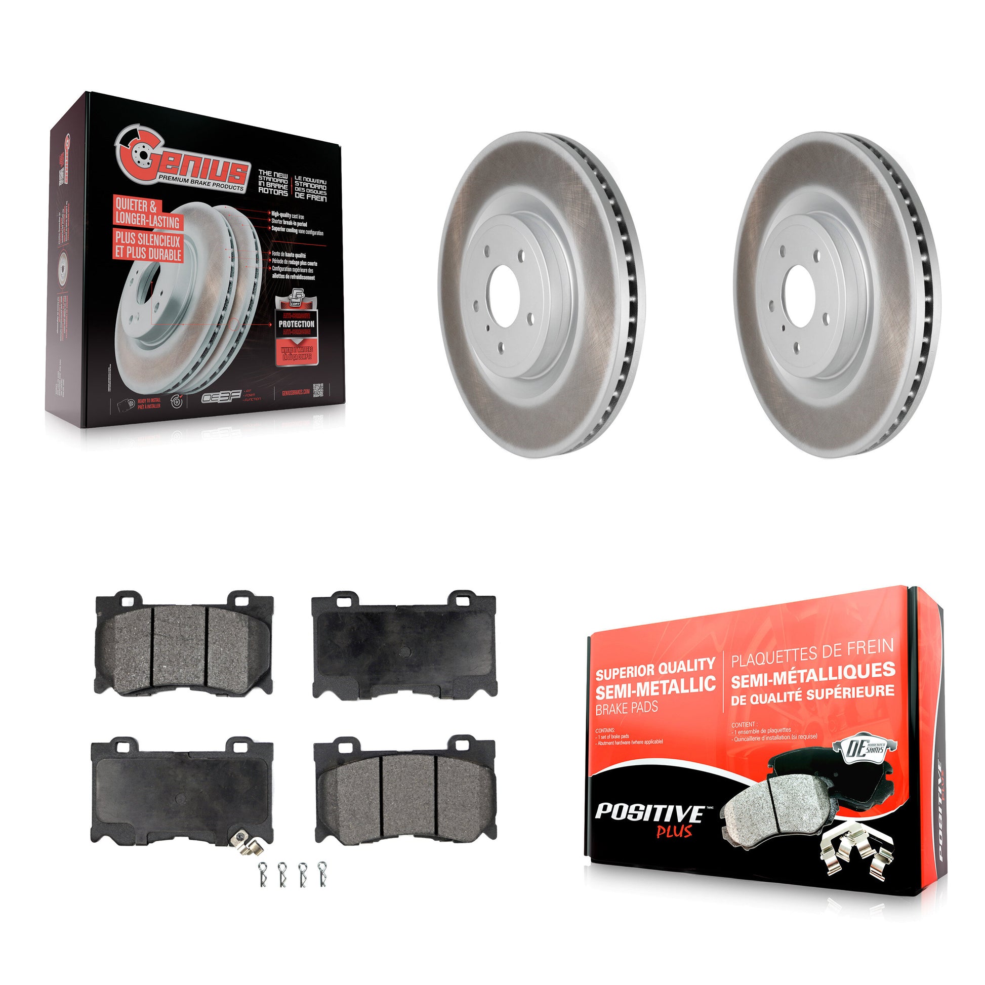Transit Auto KGF-102225 Disc Brake Kit for 2009-2024 Nissan Z, INFINITI Q60 and More - Front