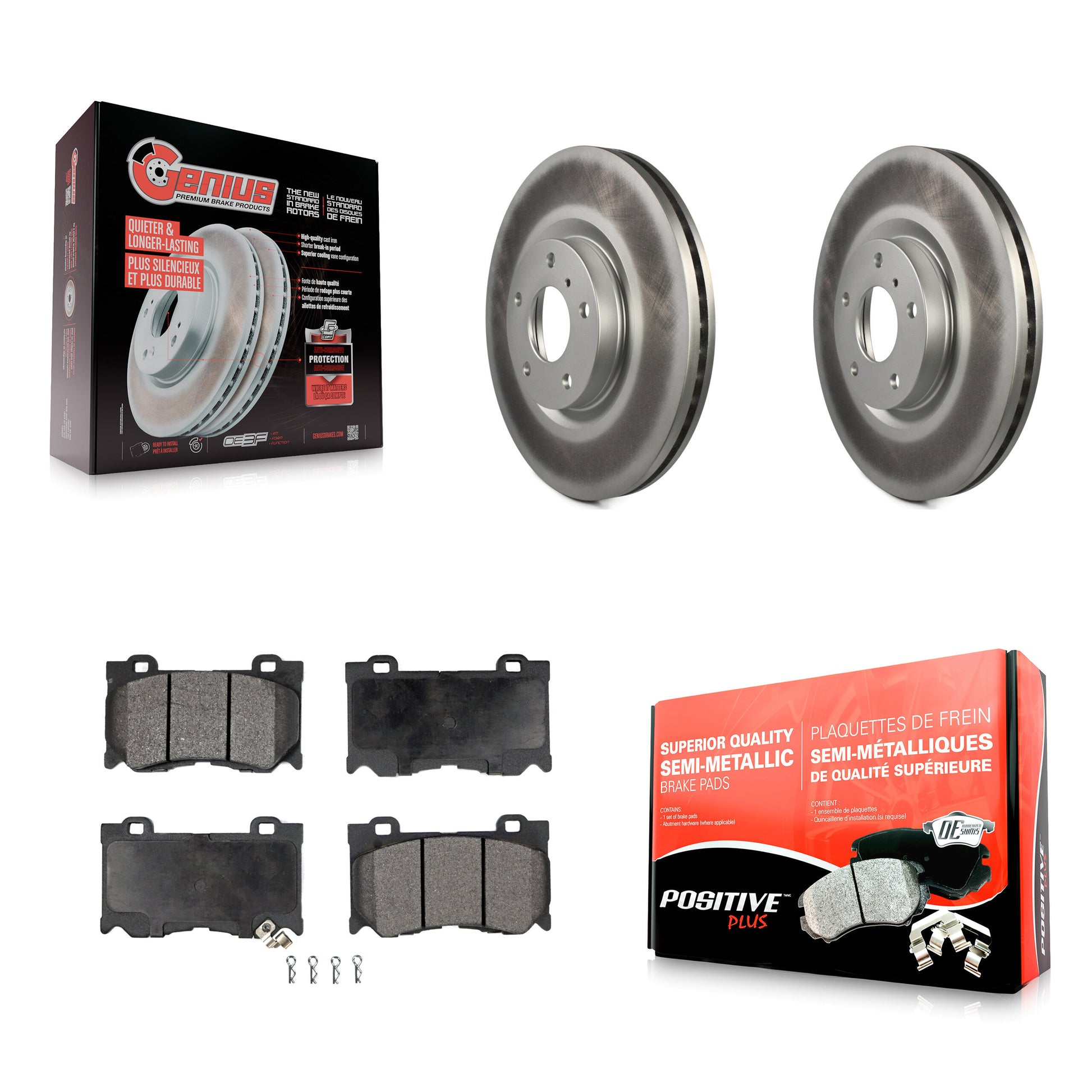 Transit Auto KGF-102226 Disc Brake Kit for 2009-2013 INFINITI G37 - Front