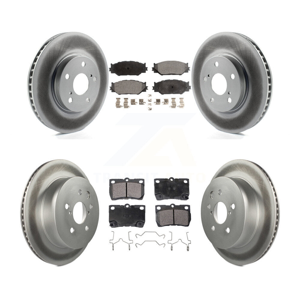 Transit Auto KGF-102236 Disc Brake Kit for 2010-2013 Lexus IS250 - Front and Rear