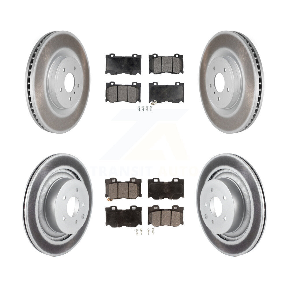 Transit Auto KGF-102242 Disc Brake Kit for 2009-2013 INFINITI G37 - Front and Rear