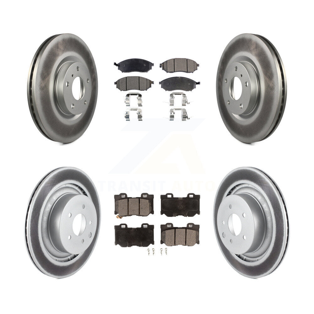 Transit Auto KGF-102245 Disc Brake Kit for 2009-2020 Nissan 370Z - Front and Rear