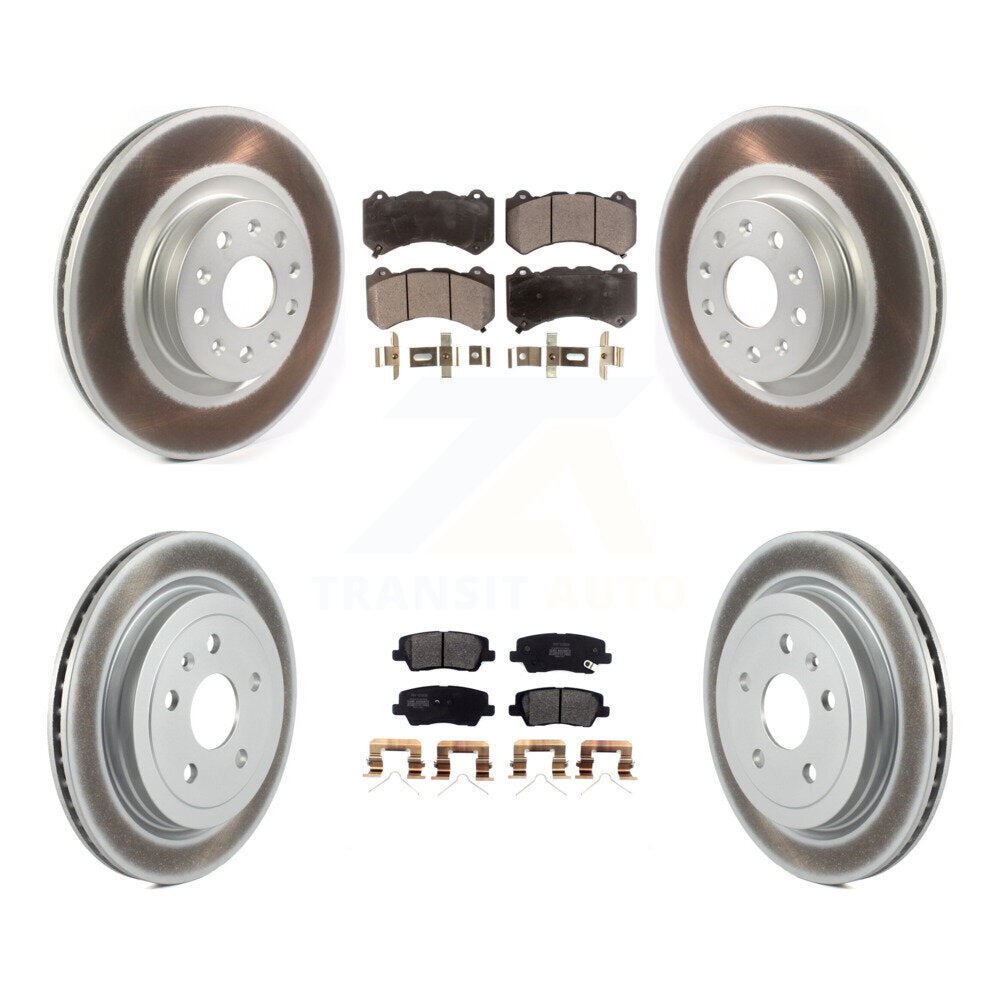 Transit Auto KGF-102252 Disc Brake Kit for 2016 Cadillac CTS - Front and Rear