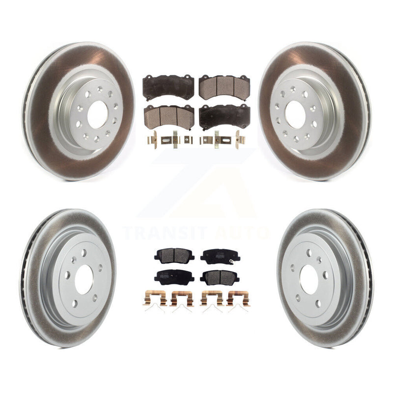 Transit Auto KGF-102252 Disc Brake Kit for 2016 Cadillac CTS - Front and Rear