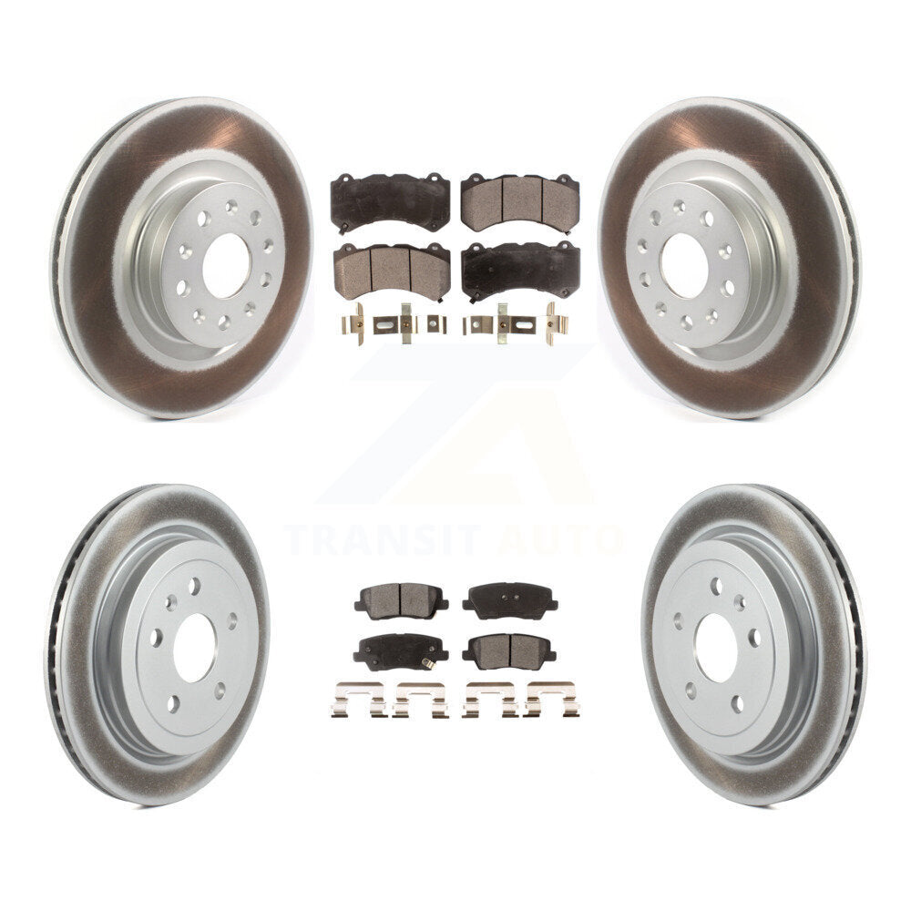 Transit Auto KGF-102253 Disc Brake Kit for 2016 Cadillac CTS - Front and Rear