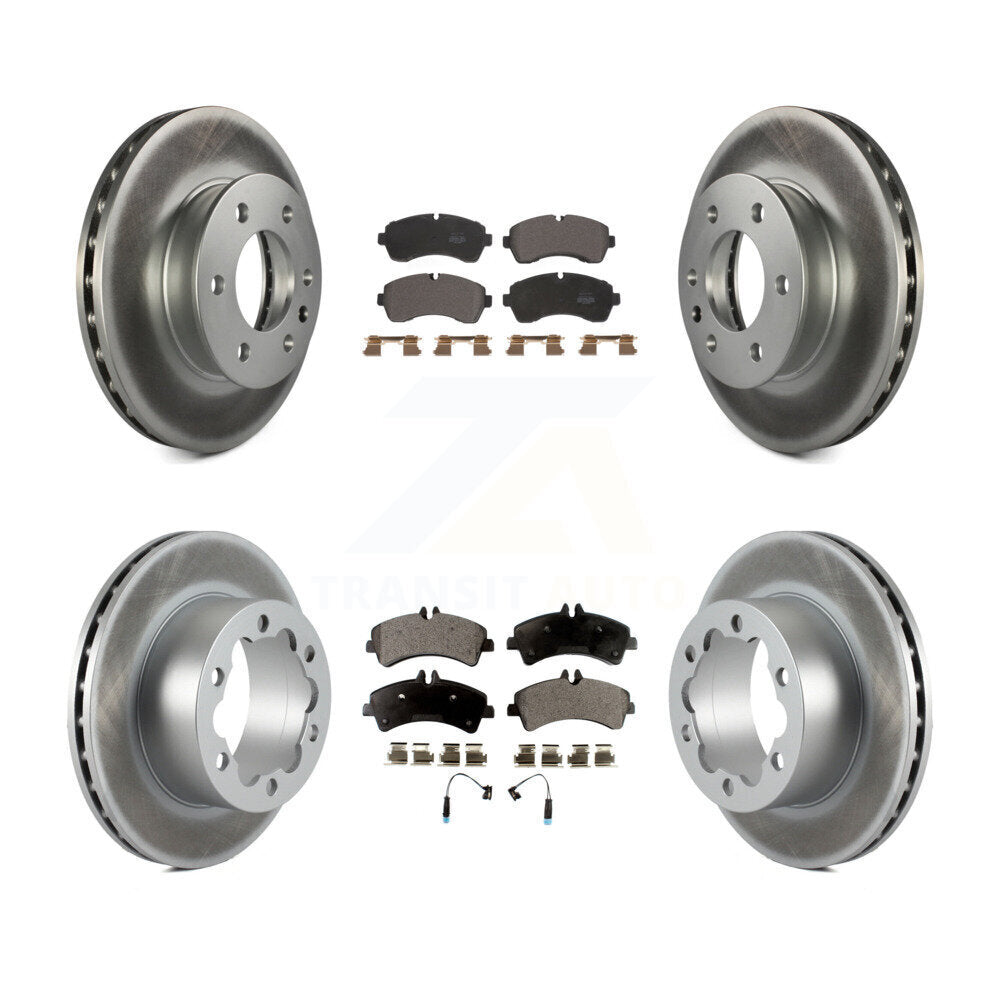 Transit Auto KGF-102258 Disc Brake Kit for 2007-2018 Freightliner Sprinter 3500, Mercedes-Benz Sprinter 3500XD and More - Front and Rear