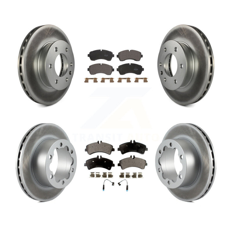 Transit Auto KGF-102258 Disc Brake Kit for 2007-2018 Freightliner Sprinter 3500, Mercedes-Benz Sprinter 3500XD and More - Front and Rear