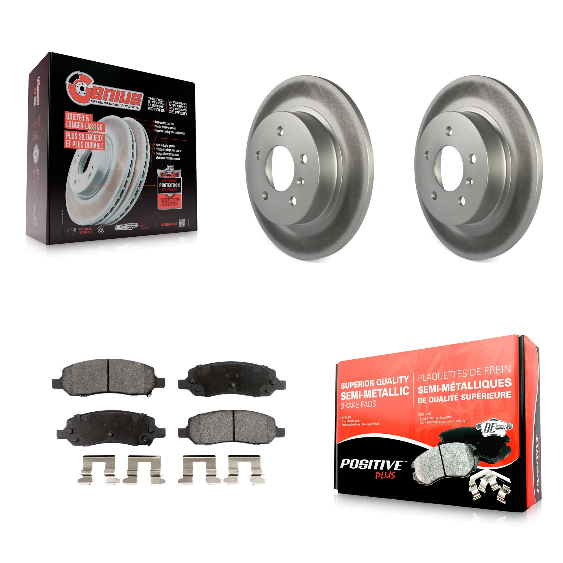 Transit Auto KGF-102270 Disc Brake Kit for 2006-2011 Buick Lucerne, Cadillac DTS - Rear