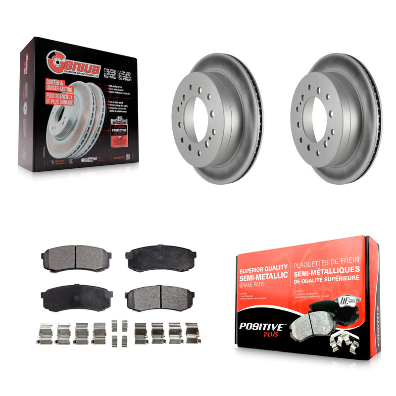 Transit Auto KGF-102272 Disc Brake Kit for 2001-2009 Toyota FJ Cruiser, Lexus GX470 and More - Rear