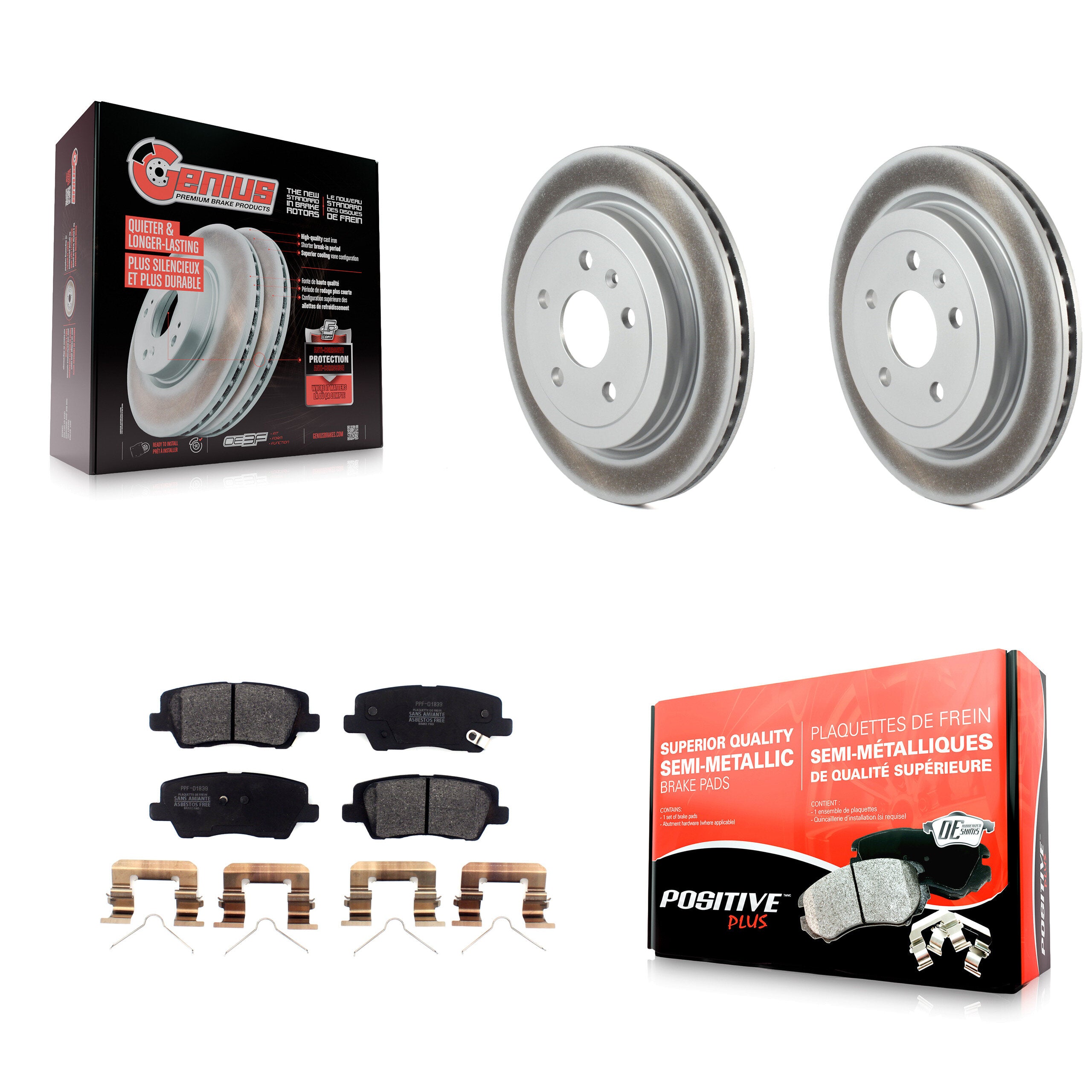Transit Auto KGF-102275 Disc Brake Kit for 2016-2019 Cadillac CTS - Rear