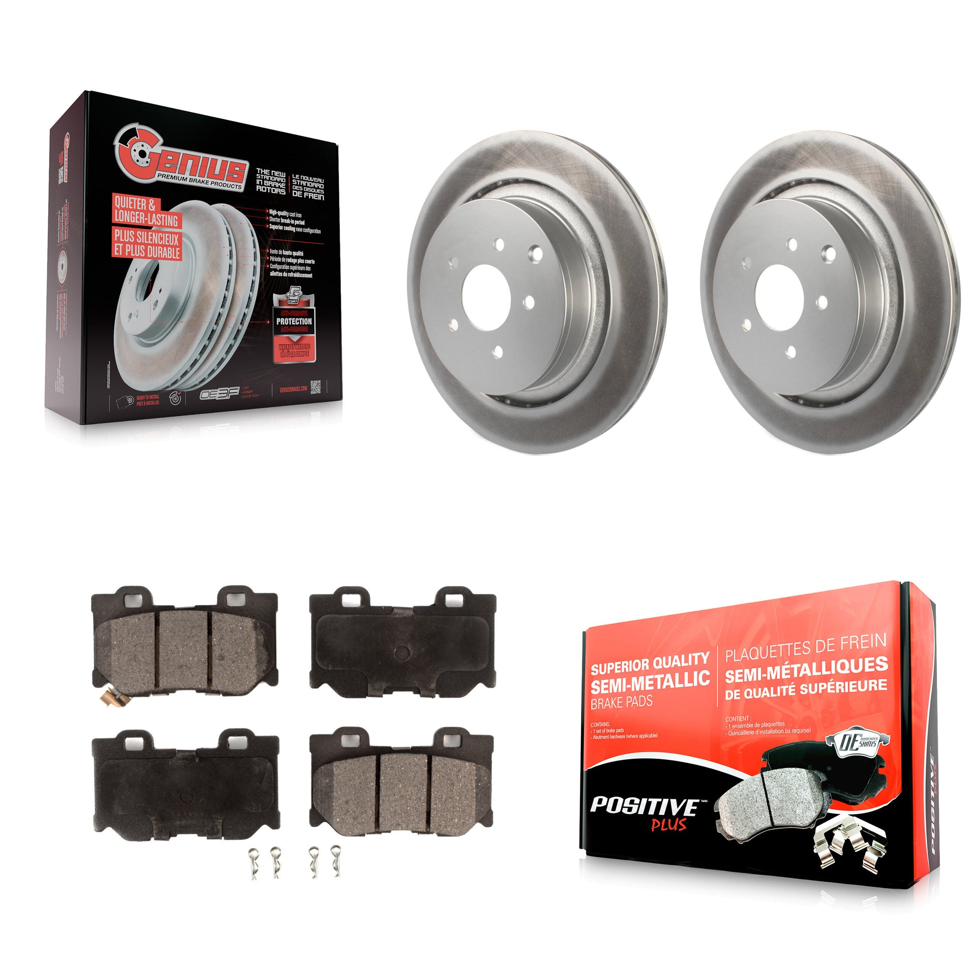 Transit Auto KGF-102277 Disc Brake Kit for 2009-2024 INFINITI Q60, INFINITI Q70L and More - Rear